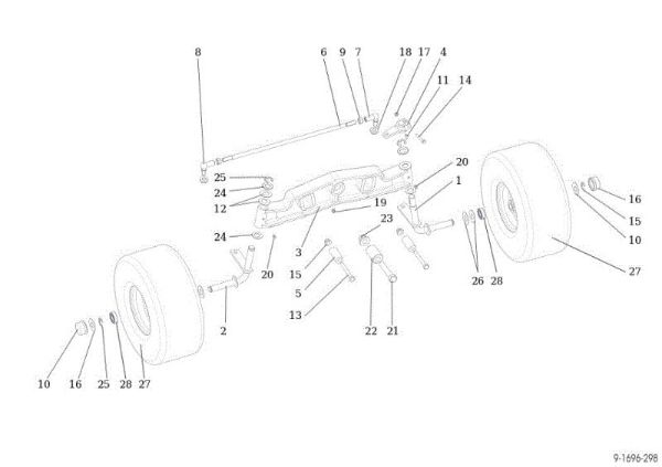 Eje anterior OM 92S/16H Cat.2013 Tractor