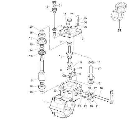 Caja de engranajes del cambio CR 270 K (K650) Minitransportador