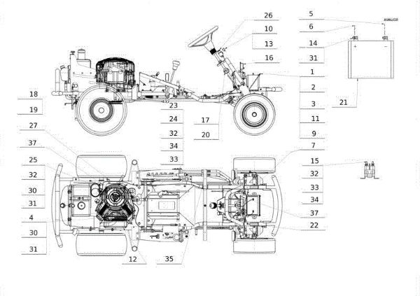 Piezas eléctricas APACHE 92 EVO Cat.2014 Tractor