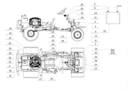 Piezas eléctricas APACHE 92 4x4 EVO Cat.2014 Tractor