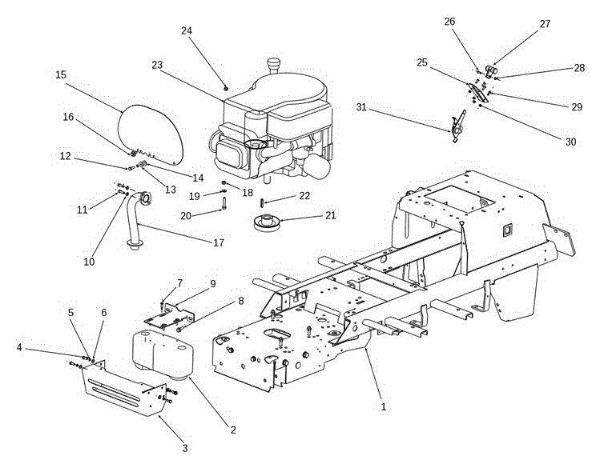 Motor OM 106S/17,5H Cat.2014 Tractor