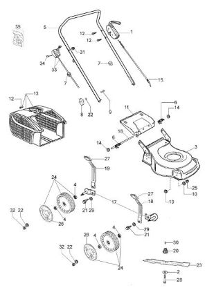 Despiece G 44 PK ESSENTIAL (K600 - AUTOCHOKE) Cortacésped