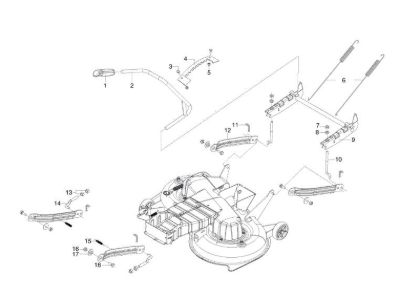 Sistema de regulación altura plato de corte OM 95/16 K H Tractor