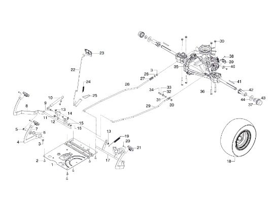 Palanca freno y cambio OM 105/16 K H Tractor