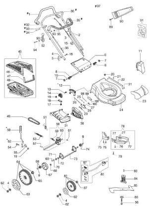 Despiece completo GV 53 TBX ALLROAD PLUS 4 Cortacesped