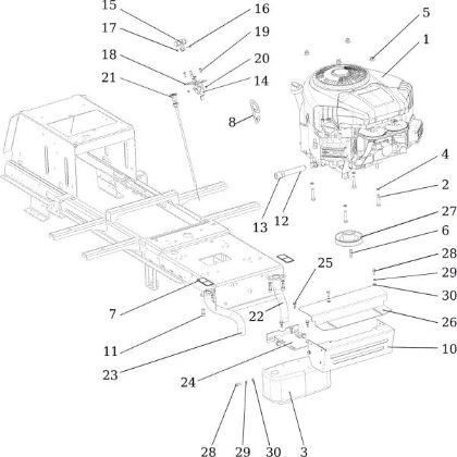 Motor OM 107 L/24 KH (K2400AVD V-Twin) Cat. 2015 Tractor