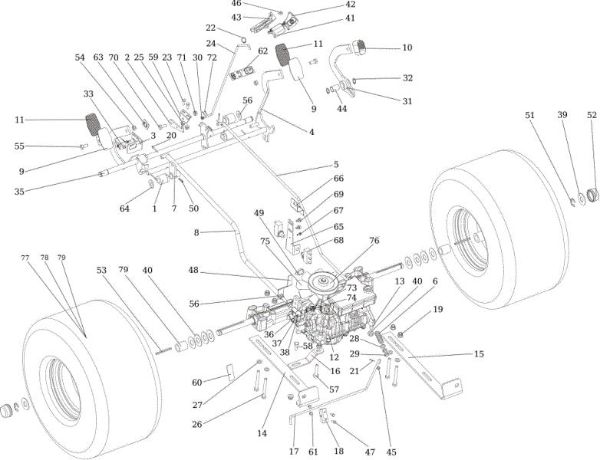 Transmisión OM 106/24 KH (K2400AVD V-Twin) Cat. 2016 Tractor