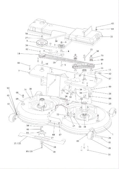 Plataforma de corte (1) OM 124/24 KH (K2400AVD V-Twin) Cat. 2016 Tractor