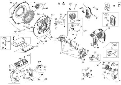 Motor BV 900 Sopladora