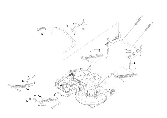 Sistema de regulación altura plato de corte OM 105/24 K H Tractor