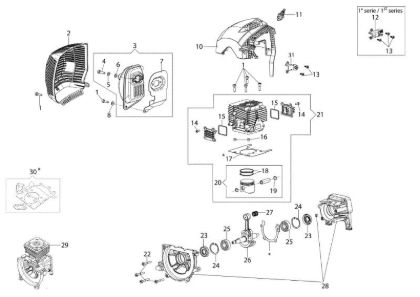 Motor BCF 530 Desbrozadora