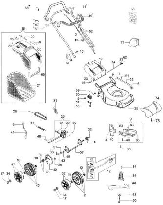 Despiece completo G 48 TBQ COMFORT PLUS (2018) Cortacesped