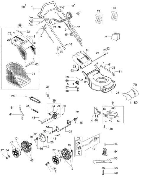 Despiece completo G 48 TK COMFORT PLUS (K600) (2018) Cortacesped