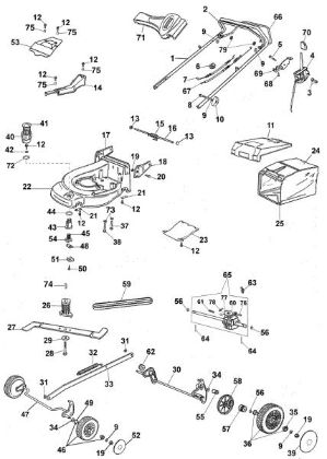 Despiece completo MAX 53 T Cortacésped