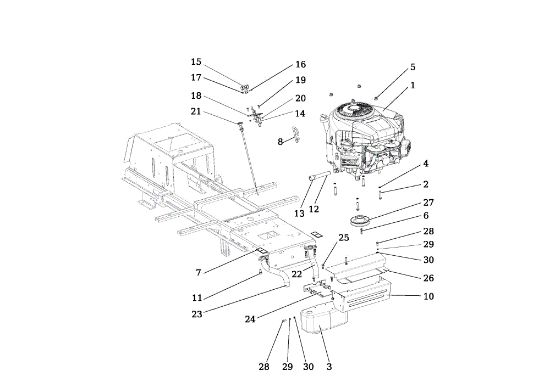 Motor OM 107 L/24 KH (K2400AVD V-Twin) Cat. 2018 Tractor