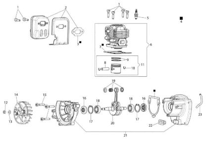 Motor HC 247 P Cortasetos