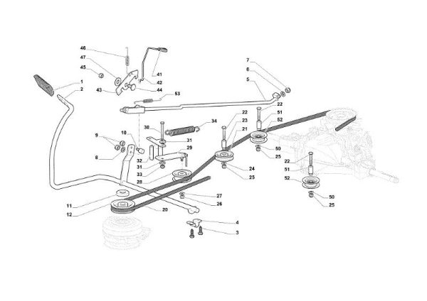 Pedal freno y palanca cambio OM 84/14,5 K H Cat. 2019 Tractor