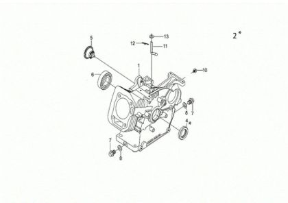 Carter motor MH 198 RKS (K800 HC - EURO5) Motoazada