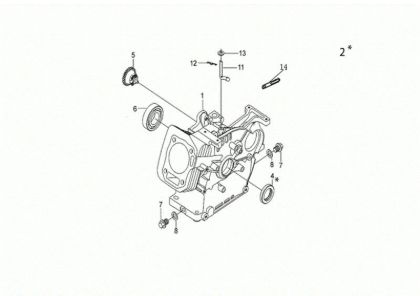 Carter motor MH 175 RKS (K800 HT - EURO5) Motoazada
