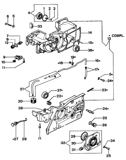 Carter motor 999 TTA Cortadora