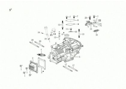 Carter motor G 44 TK COMFORT PLUS (K605) EURO 5 Cortacesped