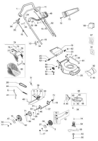Despiece completo G 53 TK COMFORT PLUS (K655) EURO 5 Cortacesped