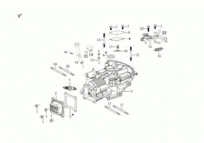 Carter motor G 53 TK COMFORT PLUS (K655) EURO 5 Cortacesped