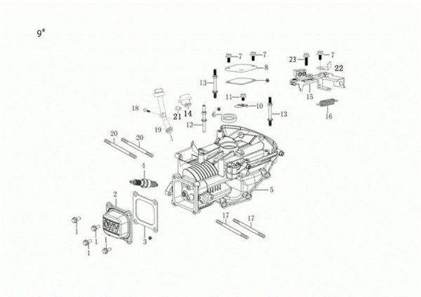 Carter motor G 48 TK ALLROAD PLUS 4 (K655) EURO 5 Cortacésped
