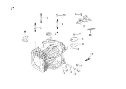 Carter motor MAX 53 TK ALUMINIUM PRO (K805) EURO 5 Cortacésped
