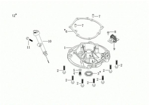 Tapa basamento GV 53 TK ALL ROAD PLUS 4 (K805) EURO 5 Cortacesped