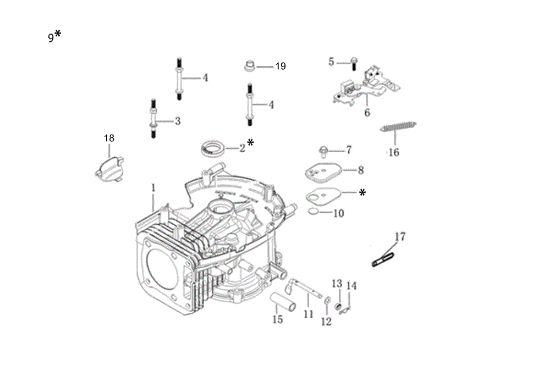 Carter motor G 53 PK COMFORT SD (K 805) EURO 5 Cortacesped