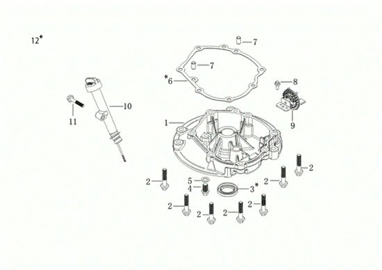 Tapa basamento G 53 PK COMFORT SD (K 805) EURO 5 Cortacesped