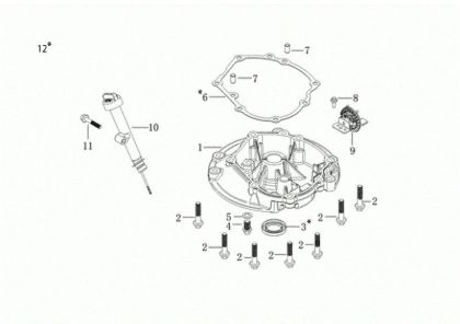 Tapa basamento G 53 TK ALLROAD EXA 4 (K805) EURO 5 Cortacésped