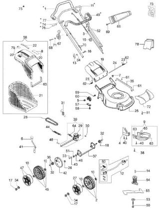 Despiece completo G 53 TBX COMFORT PLUS EURO 5 Cortacesped