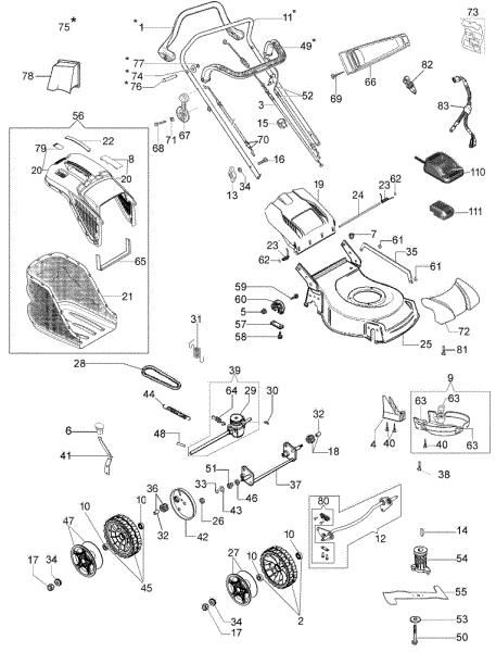 Despiece completo G 53 TBXE COMFORT PLUS EURO 5 Cortacesped