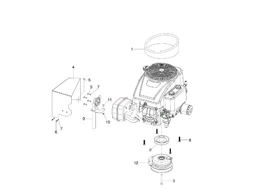 Motor y freno cuchilla MISTRAL 72/12,5 K H (3in1) (K1250) EURO 5 Tractor