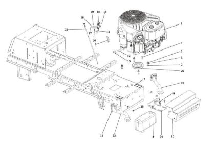 Motor OM 106/24 KH (K2400AVD V-Twin - EURO5) Cat. 2019 Tractor