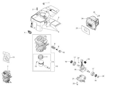 Motor GSH 400 (Euro 2) Motosierra