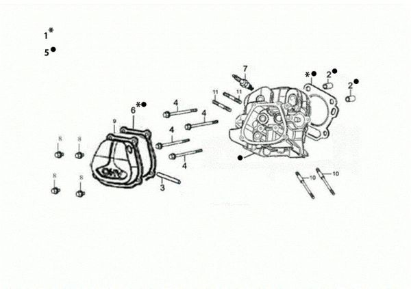 Culata WB 65 (K1100 H) Desbrozadora de ruedas