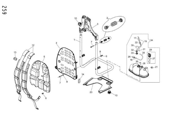 Tanque / Chasis MB 900 Afumigadora