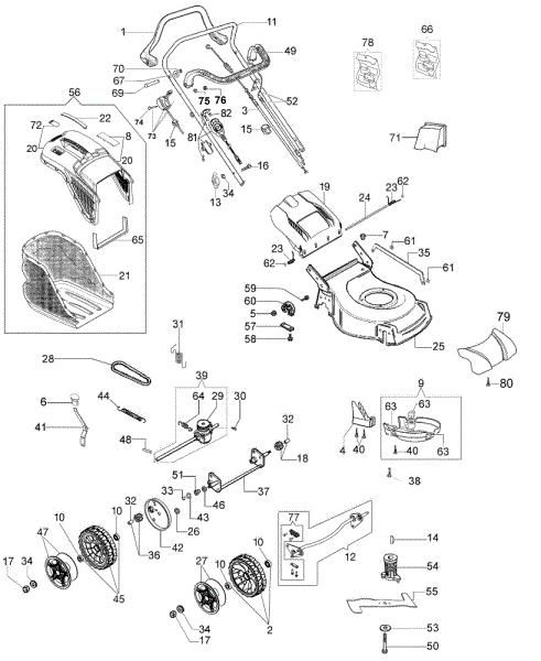 Despiece completo G 48 TKE COMFORT PLUS (K655LI) EURO 5 Cortacesped