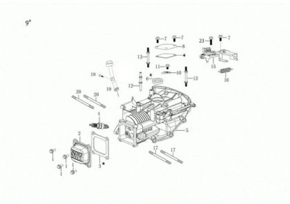 Carter motor G 53 TKE COMFORT PLUS (K655LI) EURO 5 Cortacesped