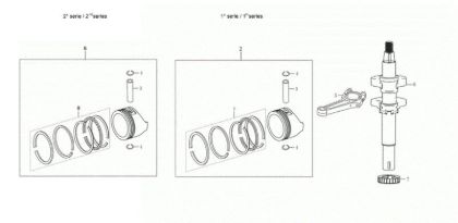 Ciguenal y piston G 53 TKE COMFORT PLUS (K655LI) EURO 5 Cortacesped