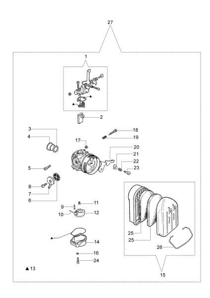 Carburador SHA14-12L C 19/20 Motobomba a presion