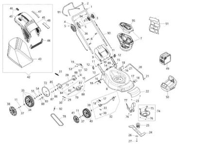 Despiece completo Gi 44 T Cortacesped