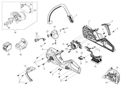 Motor - Carter motor GSi 30 Motosierra