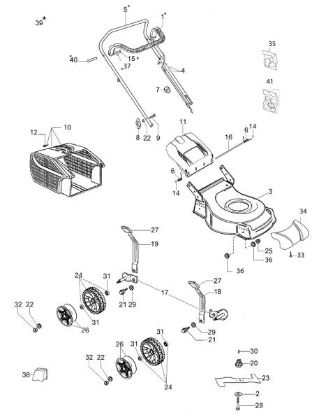 Despiece completo G 48 PK COMFORT (K450) Cortacesped