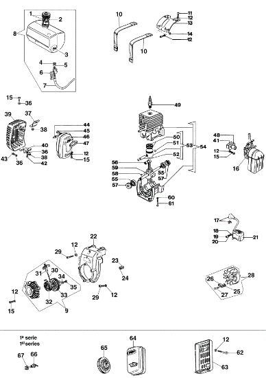 Motor 1° serie SA 18 Motobomba