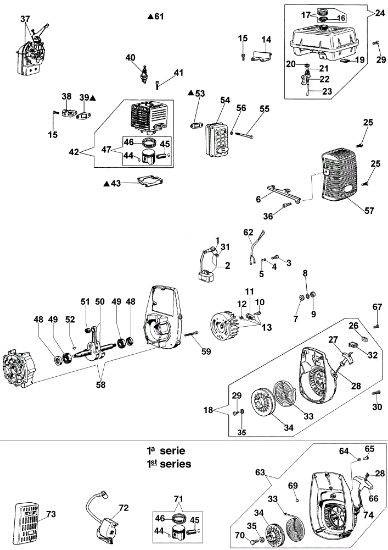 Arranque y motor SA 30 TL Motobomba