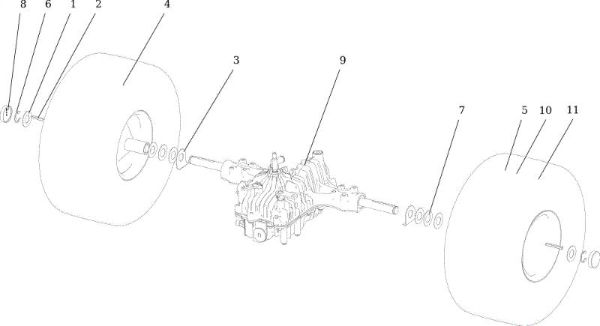 Eje posterior CHEYENNE 26 (KAWASAKI) Cat. 2022 Tractor